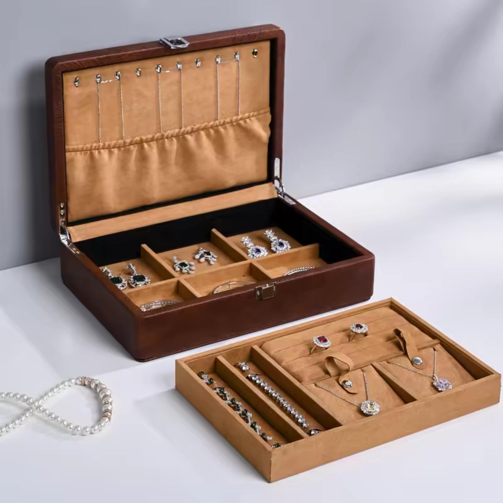 B&M Customize Color Jewelry Case with Pu leather