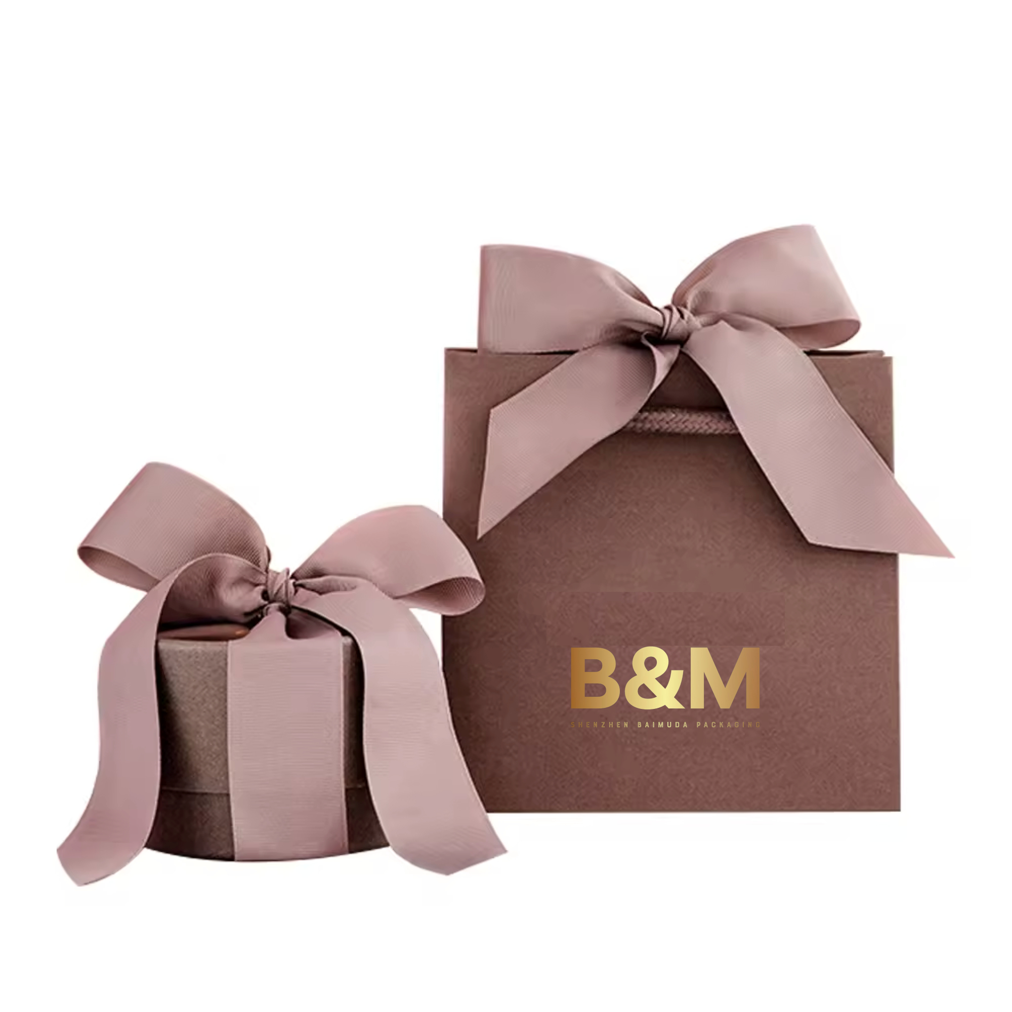 B&M Custom Logo Print Paper Jewelry Gift Bag