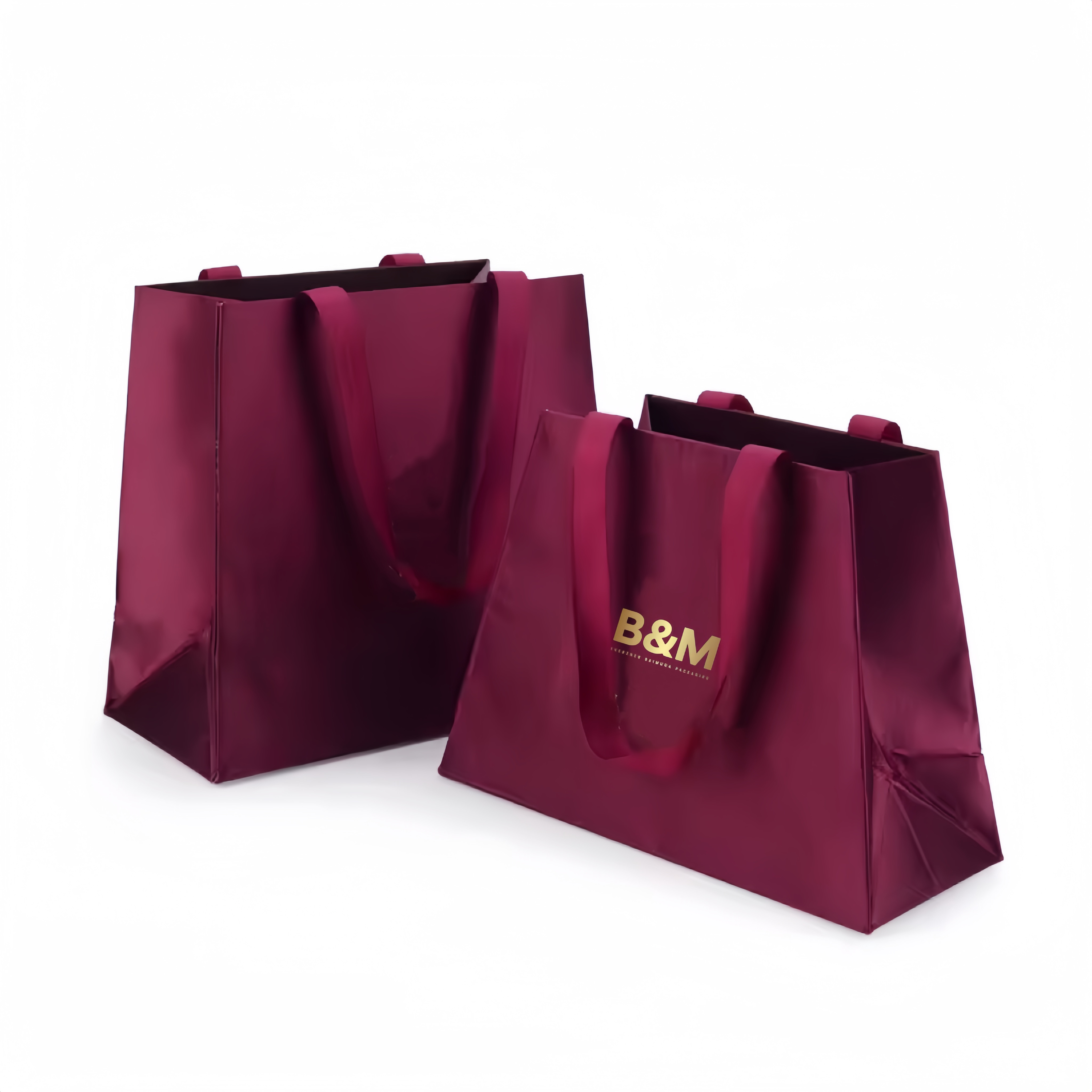 B&M Custom Logo Print Paper Jewelry Gift Bag