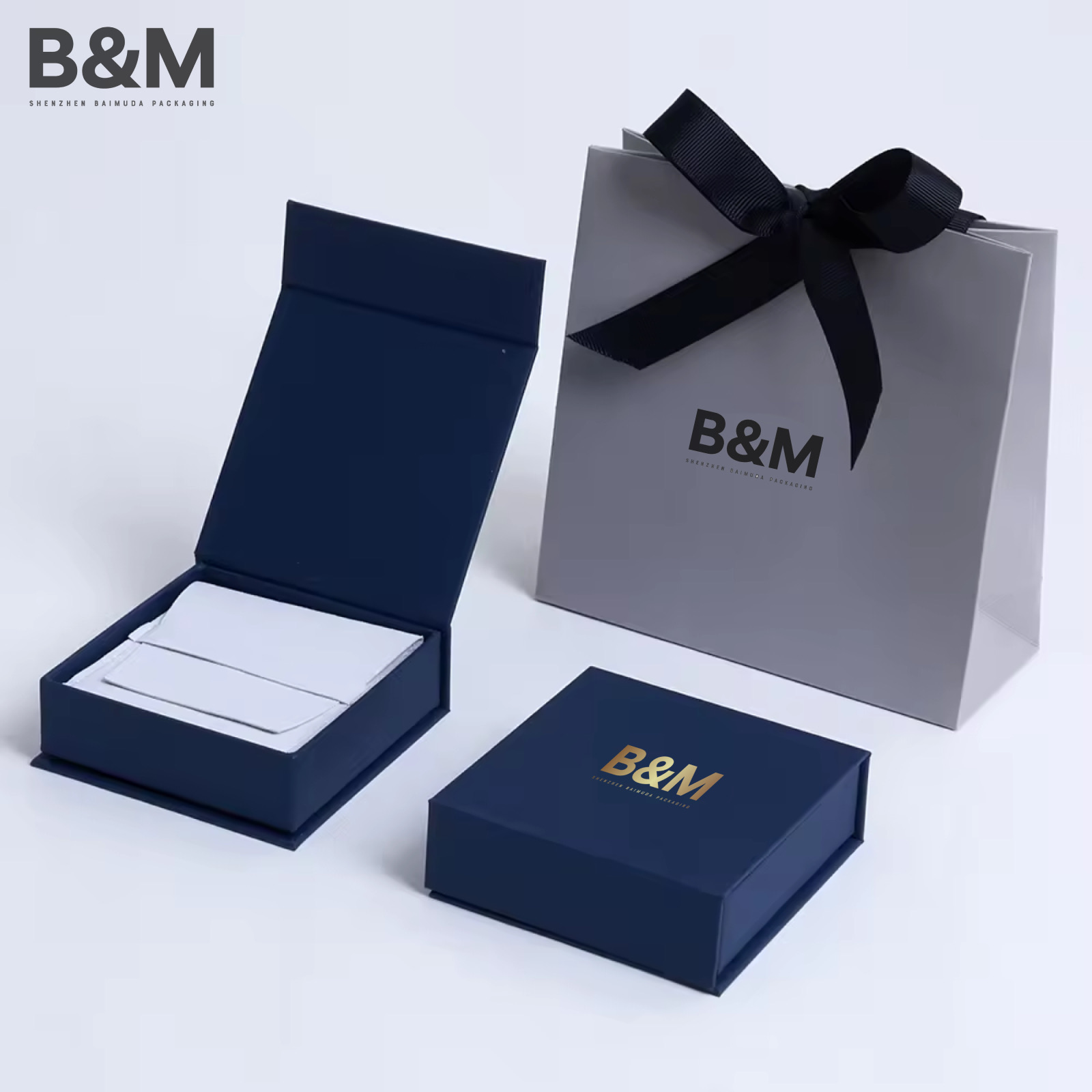 Baimuda Fashion Luxury Jewelry Paper Box With Custom LOGO